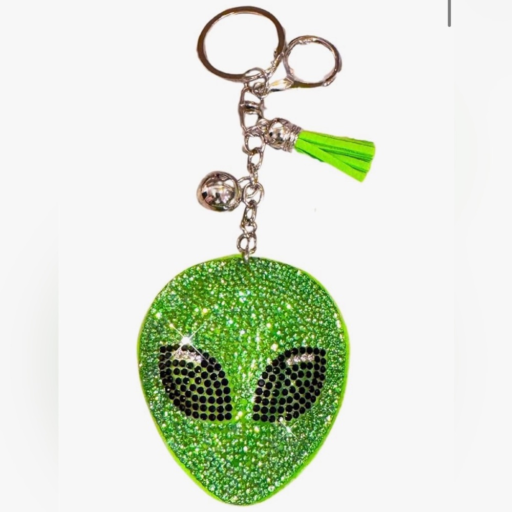 Crystal Alien Keychain with Tassel